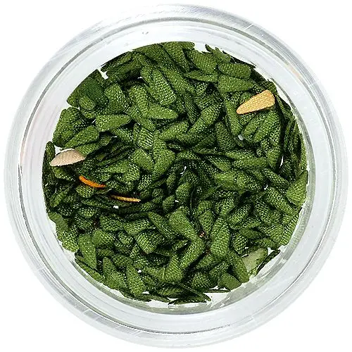 Olivově zelené látkové kapičky