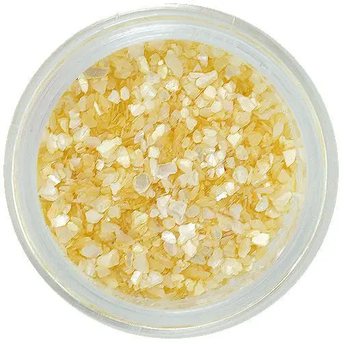 Nail art ozdoby – nepravidelné úlomky, světle žluté