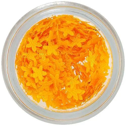 Látkové kytičky na zdobení nehtů - sytě žluté