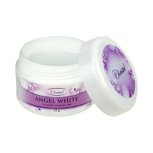 UV gel na nehty Christel - Angel White gel, 25 g