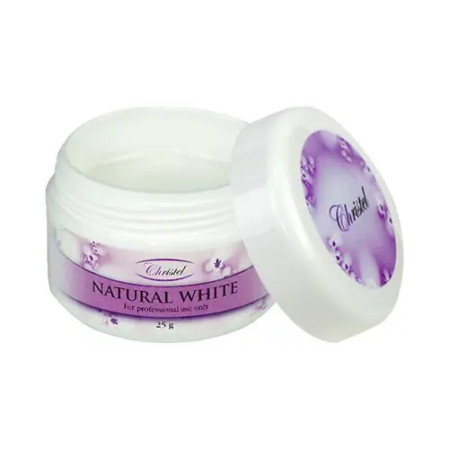UV gel na nehty Christel - Natural White gel, 25 g