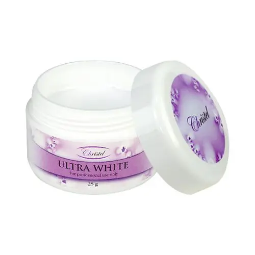 UV gel na nehty Christel - Ultra White gel, 25 g