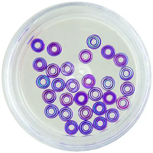 Nail art prstýnky – fialové