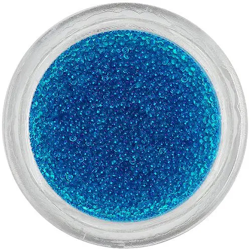 Ozdoby na nehty – 0,5mm perly, karibsky modré