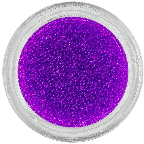 Sytě fialové perly na nehty, 0,5 mm