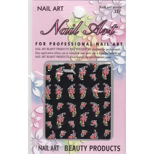 Samolepka 3D, květ - podlouhlý