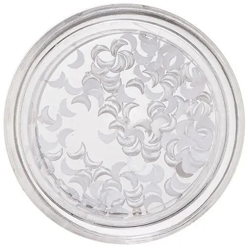 Perleťové měsíčky na nehty - bílé