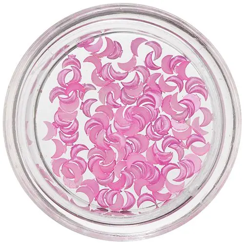 Perleťové měsíčky na nehty - růžové