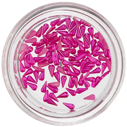 Perleťové slzičky na nehty - rovné, růžovofialové