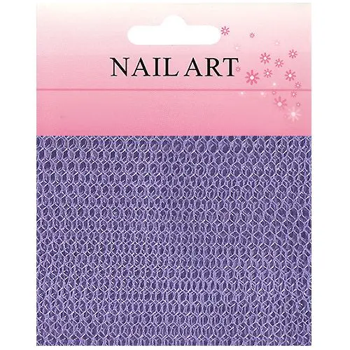 Nail art - síťka na nehty, fialová