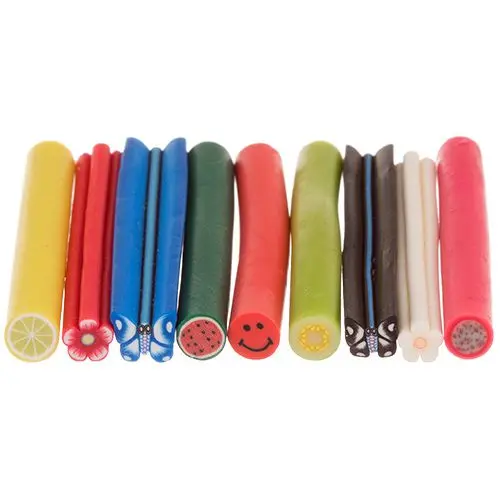 Ozdobné tyčinky Fimo Nail Art, 9 ks - mix