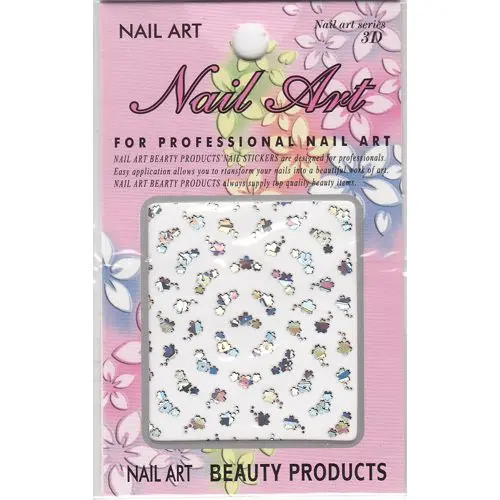 Květy s dírkou - hologramová 3D nálepka