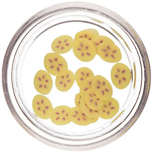 Fimo ozdoba na nehty – nařezaný banán