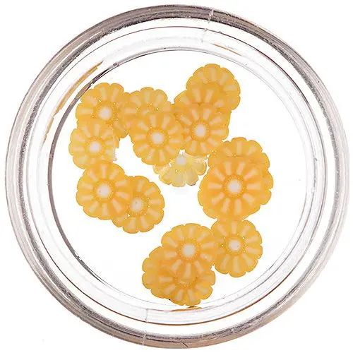 Nařezaný pomeranč na zdobení nehtů - oranžový